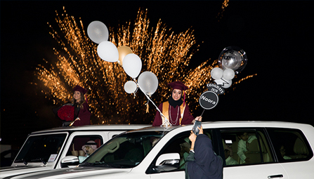 The "Drive through" Graduation Ceremony of class of 2020